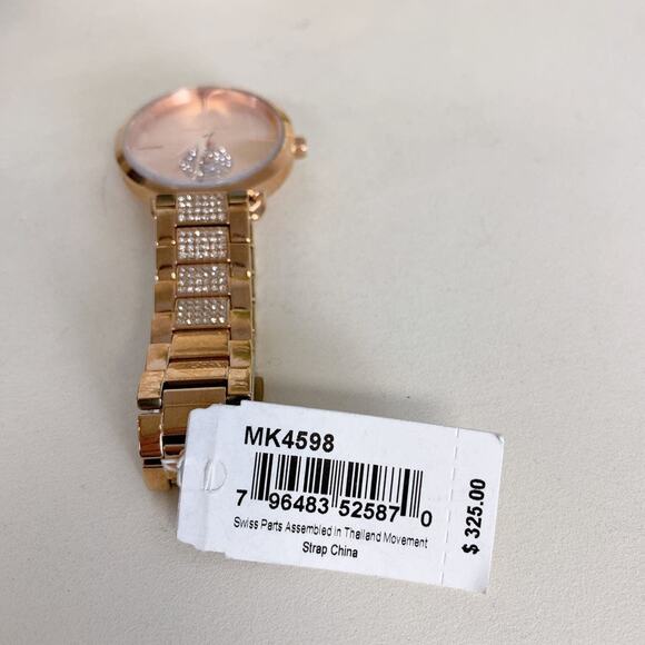 MICHAEL KORS MK4598 PORTIA ROSE GOLD CRYSTALS WOMEN\'S WATCH main image 5